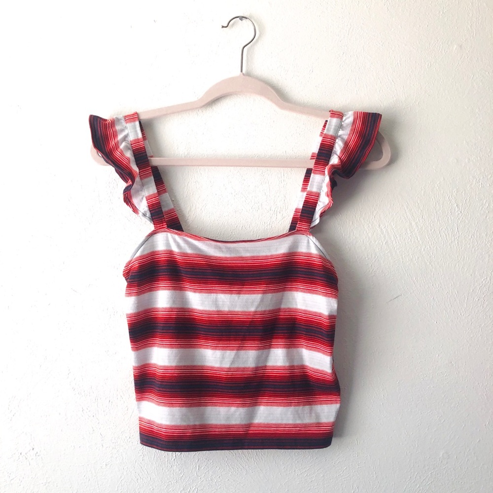 🎉 Final Price NWT BP striped cropped tank top D14